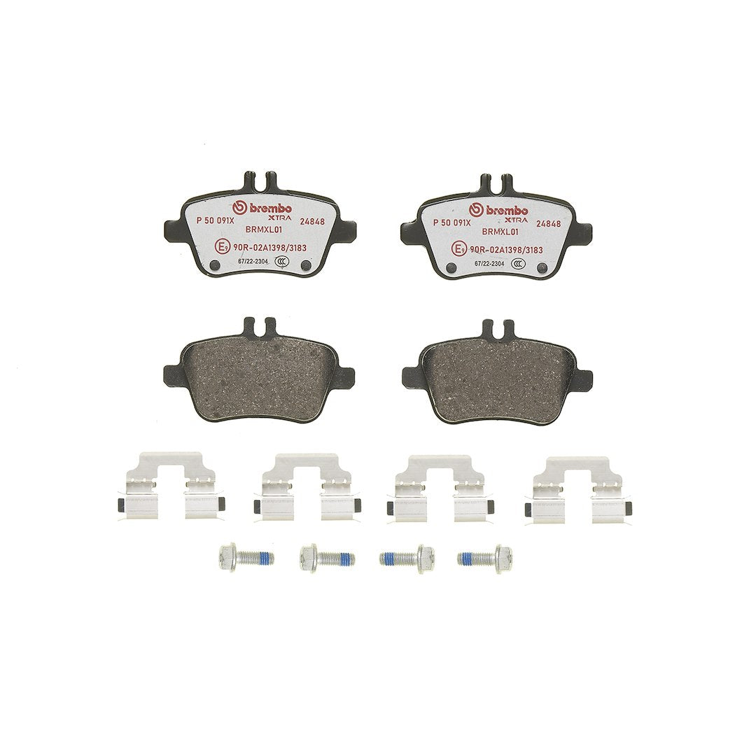 Brembo Premium Low-Met OE Equivalent Pad Brake Pad P50091X
