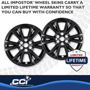Coast2Coast Limited Lifetime Warranty Wheel Skin IMP518Black - Glossy Black WS 20-25 XT5 Finish 18 IMP518BLK