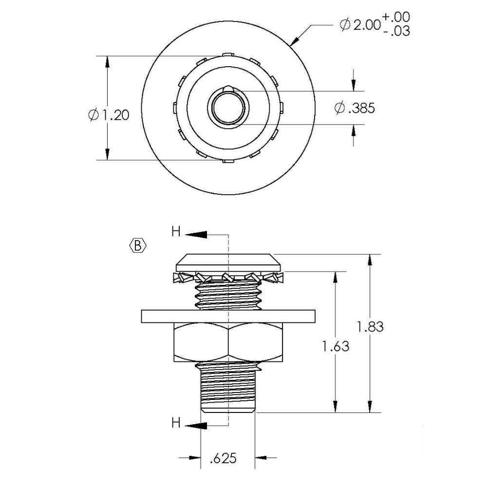Taco Metals Designed For Fiberglass Boat Fender Lock F16-0200-1 - Kit 316 SS