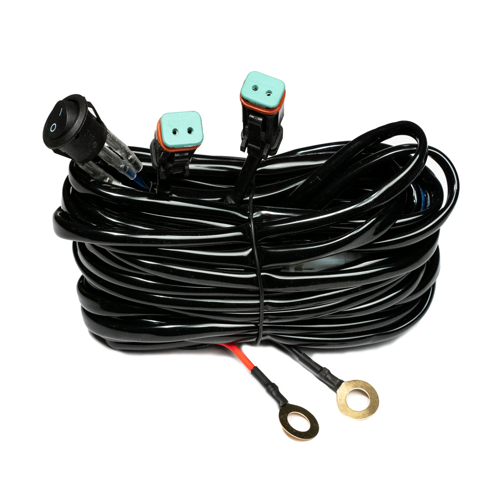 Southern TRU Dual DT Connector Light Bar Wiring Harness 79905 - Rocker Flip-Swit