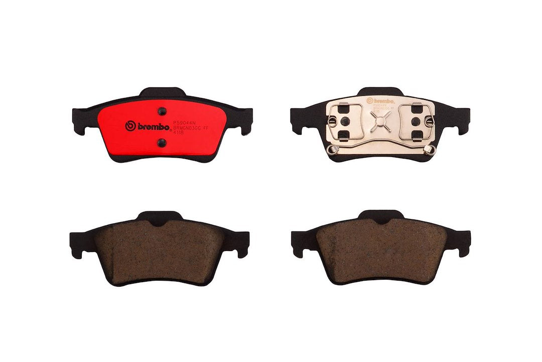 Brembo Premium Low-Met OE Equivalent Pad Brake Pad P59044N - Disc Set
