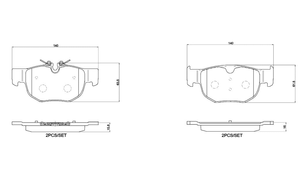 Brembo P36039N Brake Pad