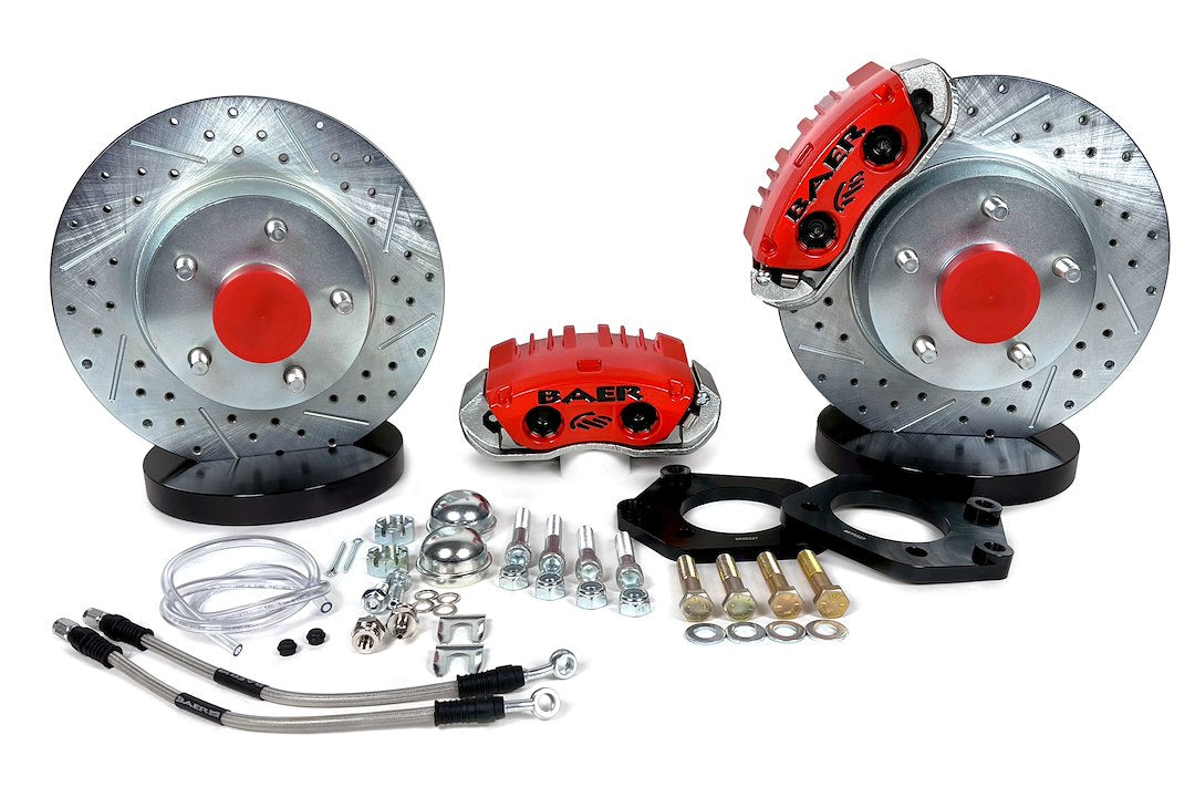 Baer Brakes Stainless Braided Brake Hoses Brake Conversion Kit 4301550R - Front Classic