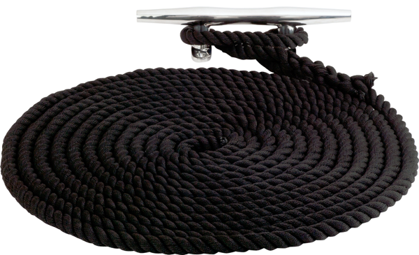 SEA DOG All Lines Are Medium Lay Dock Line 301110015BK-1 - Twisted Nylon