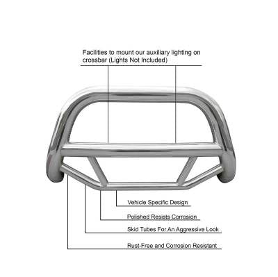 Black Horse Limited Lifetime Warranty Bull Bar MBS-B7102 - Max