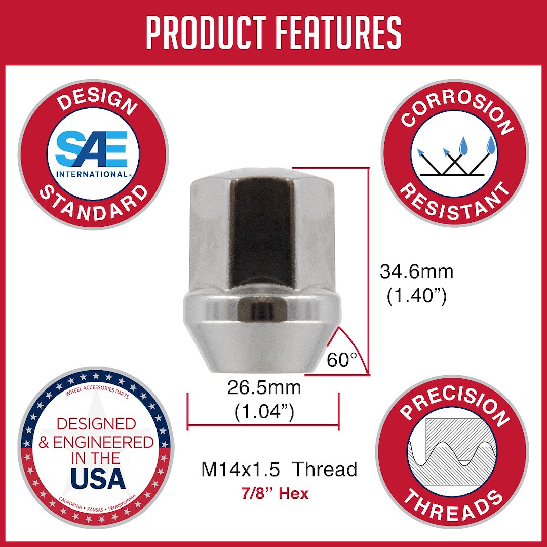 Revolution 141148 Lug Nut - Large