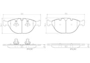 Brembo Premium Low-Met OE Equivalent Pad Brake Pad P06028N - Disc Set