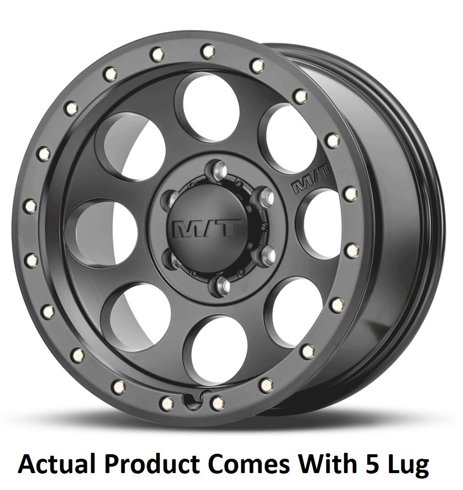M.T. Wheel Modern Low Profile Cap Design 274463 - 17X9 5X5.5 4.53 MT Classic Pro Blac