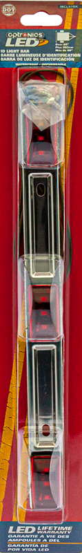 Optronics Limited Lifetime Warranty Light Bar MCL97RK - Red Led 3PC ID Lite Steel