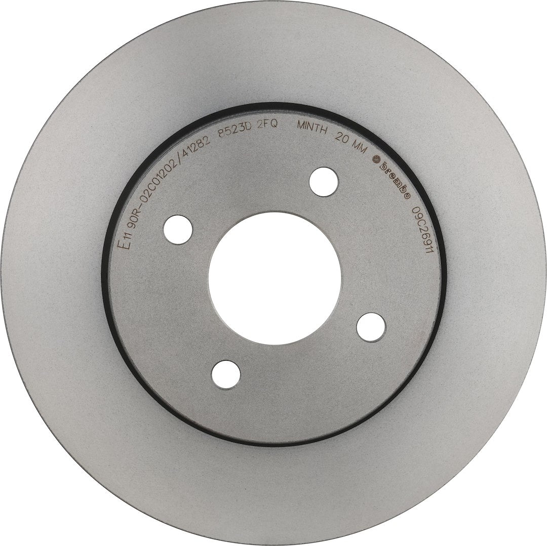 Brembo Rust-Resistant Coating Brake Rotor 09C26911C02 - Disc