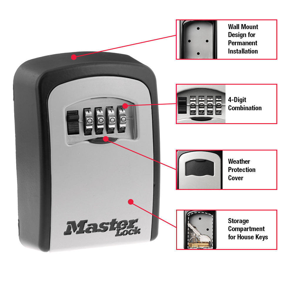Masterlock Limited Lifetime Warranty Key Storage Case 5401D