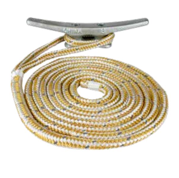 SEA DOG Professionally Spliced Soft Eye Dock Line 302110010G/WT-1 - Double Braided Nylon