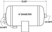 Firestone 9244 Manufactured to sae J10 specifications - Black Air Tank Gal Por