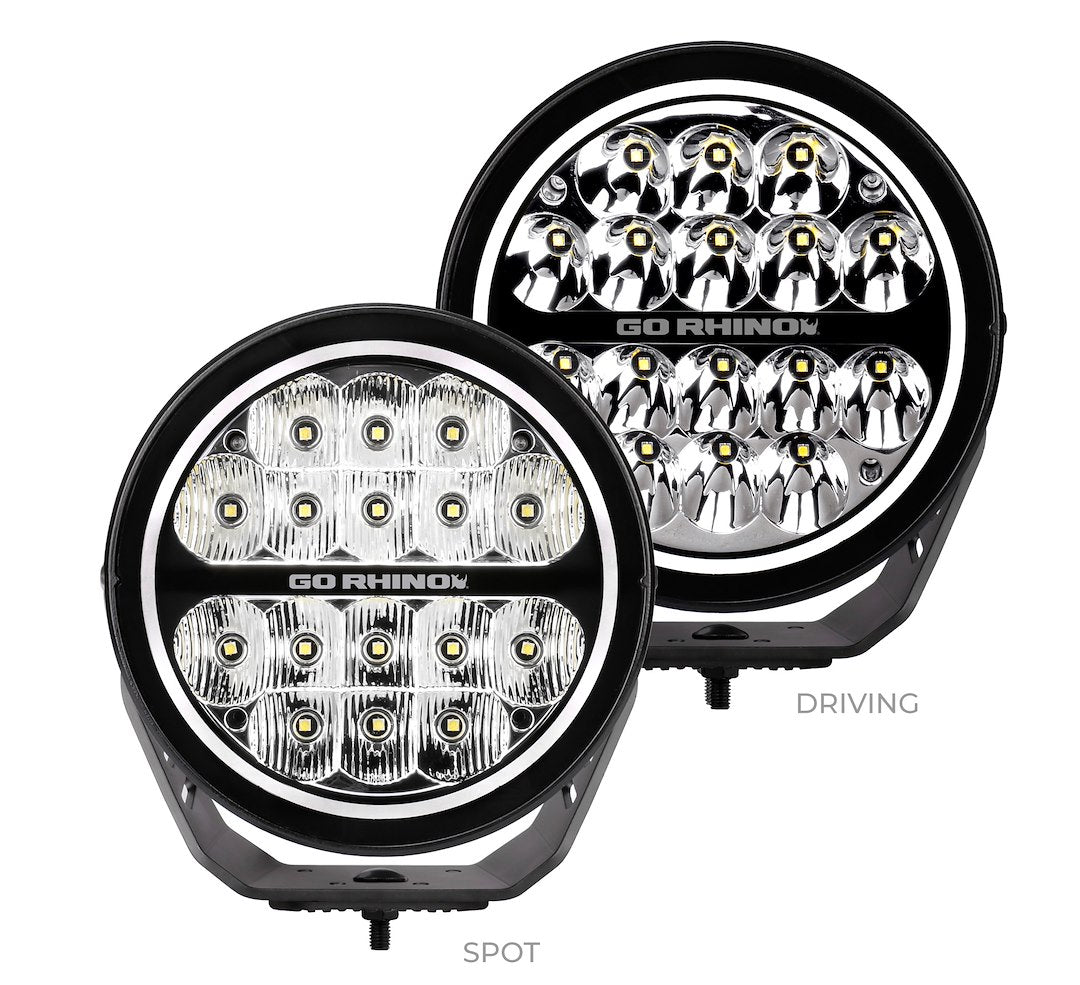 GO Rhino 750800711DRS Driving/ Fog Light - Black