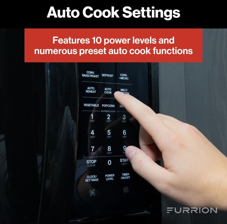 Furrion LLC Pre-Set Cooking Settings Microwave Oven FMCM15A-SS - 1.5 CU.FT Otr Sta
