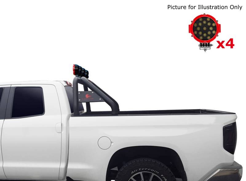 Black Horse Patent Approved Truck Bed Bar RB001BK-PLR - Classic Roll Kit