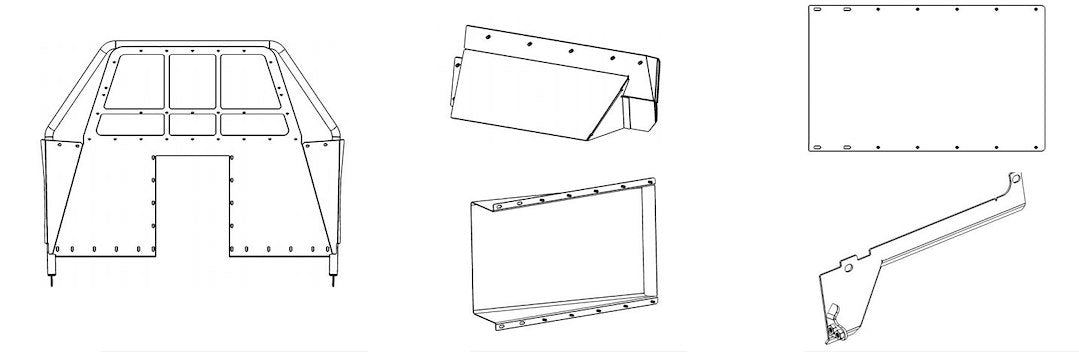 Westin Scratch Resistant Windows Rear Seat Partition 35-10035 - Black Deffrpart F150 Plice Resp 18-19