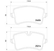 Hella 355016061 Premium quality brake pads - Disc Pad