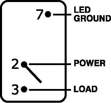 Blue SEA Salt Spray Resistant Multi Purpose Switch 7938-BSS - Contura2 Dpdt Off BL