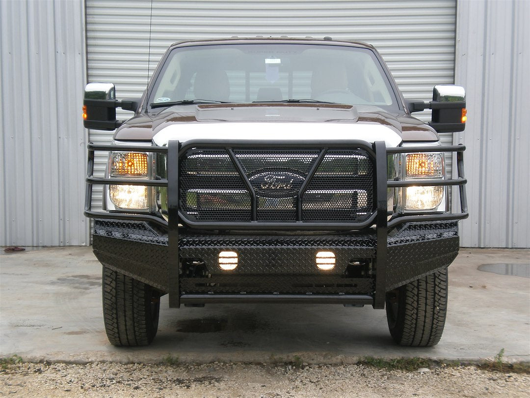 Frontier TRU Accommodates Factory Tow Hooks Bumper 300-11-1005 - Front Replacement Ford