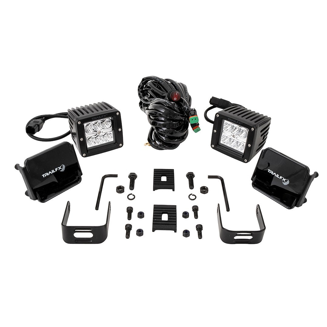 Trailfx Limited Lifetime Warranty Driving/ Fog Light 3X2S2 - 3X2 Pod 6X3W SP PR BK Cvr