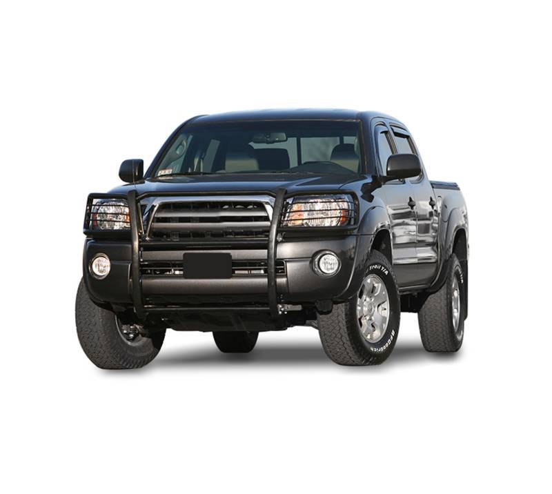 Black Horse No Drill Mounting Grille Guard 17A096400MA - 2005-2015 Toyota Tacoma Guar
