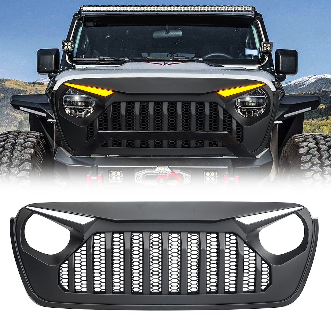 American MOD Aggressive "Vader" Style Grille Amjpca00140 - Mesh Led Drls