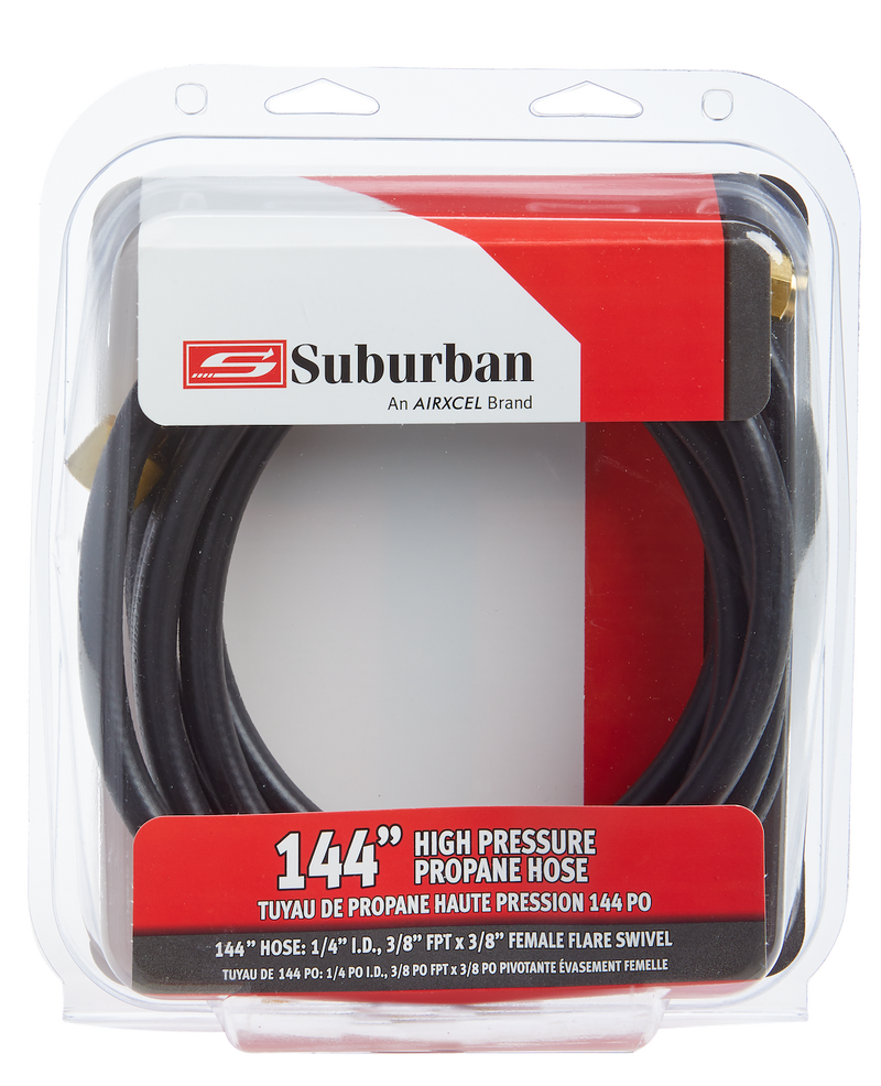 Suburban MFG Features Thermal Protection Propane Hose 523012 - 144 LP Gas High Pressure