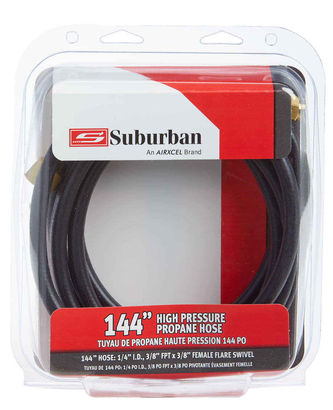 Suburban MFG Features Thermal Protection Propane Hose 523012 - 144 LP Gas High Pressure