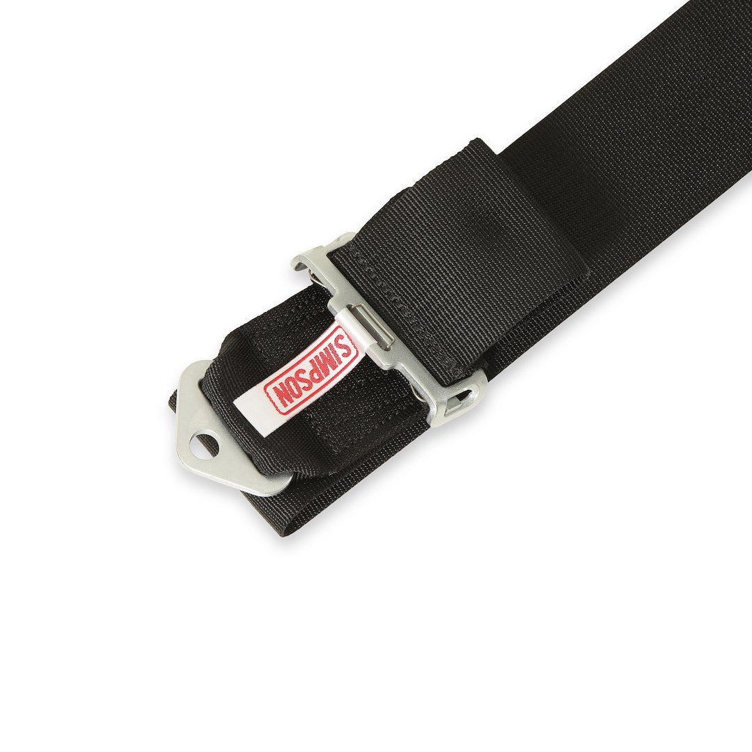 Simpson Race Adjusters Features Anti-Slip Spring Seat Belt 29061BK - 62 Way IND.HRNS-BLCK