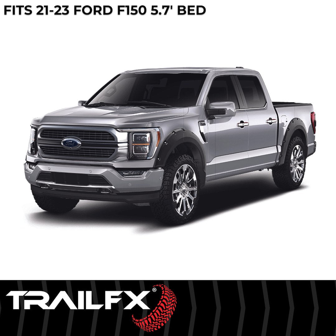 Trailfx Limited Lifetime Warranty Fender Flare TFF3011S - Pocket Style Smooth Set
