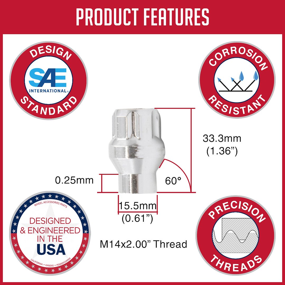Revolution 221173 Lug Nut