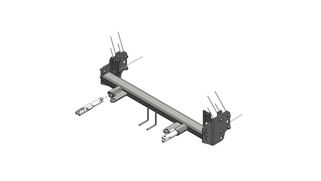 Blue OX Requires No Welding Vehicle Baseplate BX1154 - Bsplt 22-23 Jeep Grand Cherokee WL