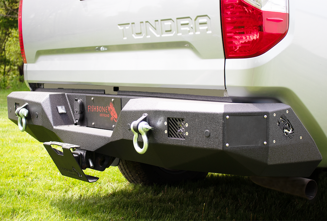 Fishbone Works With Most Tow Hitches Bumper FB22391 - 2014-2021 Toyota Tundra Rear
