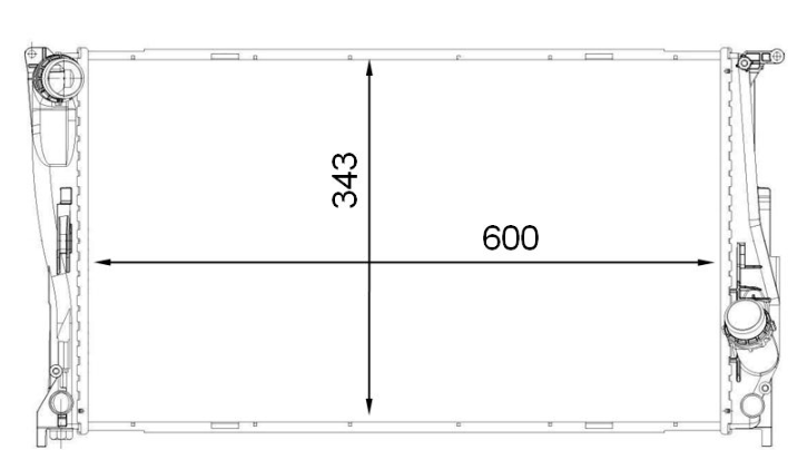 Clevite 77 CR 1923 000P Radiator