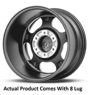 M.T. Wheel Modern Low Profile Cap Design 274575 - Black 20X9 8X6.5 MT Canyon Pro