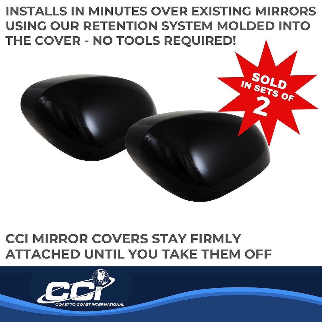 Coast2Coast Limited Lifetime Warranty Exterior Mirror Cover MC67555Black - MC 21-24 Rogue Half Top TS MC67555BLK