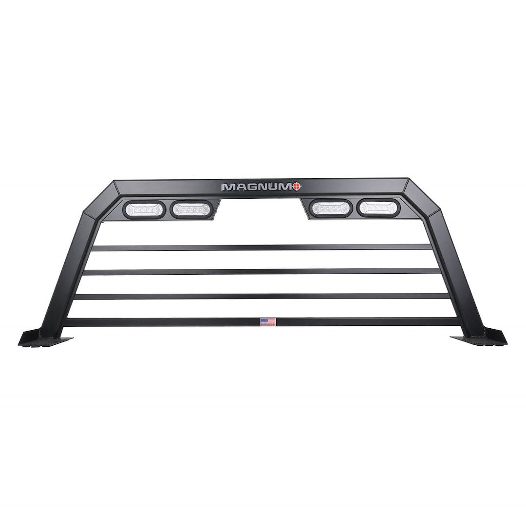 Magnum Truck Providing Durable Protection Headache Rack 223HPBRP2NB - Black HR 23-26 Ford SD High Pro