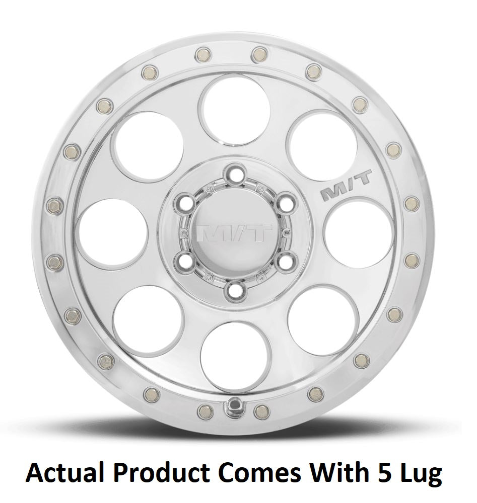 M.T. Wheel Modern Low Profile Cap Design 274240 - 17X9 5X5.5 4.53 MT Classic Pro Poli