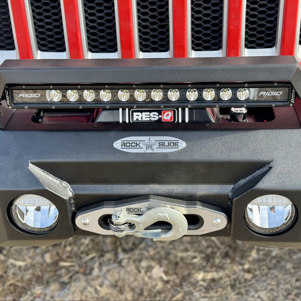 Rock Slide Made In The USA Bumper FB-S-300-JL - Shorty Front Winch Plat