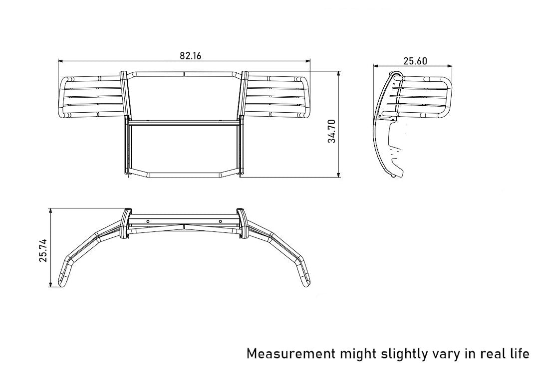 Black Horse 17A035700A2MA Grille Guard