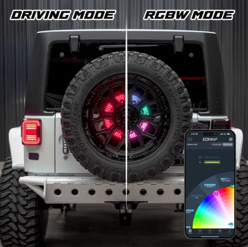 XK Glow MX-5Wheel Spare Tire Brake Light
