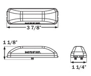 Optronics Engineered To High Standards Clearance Light MCL65ABP - Clear Led Mark Lite 6-Doide Amb