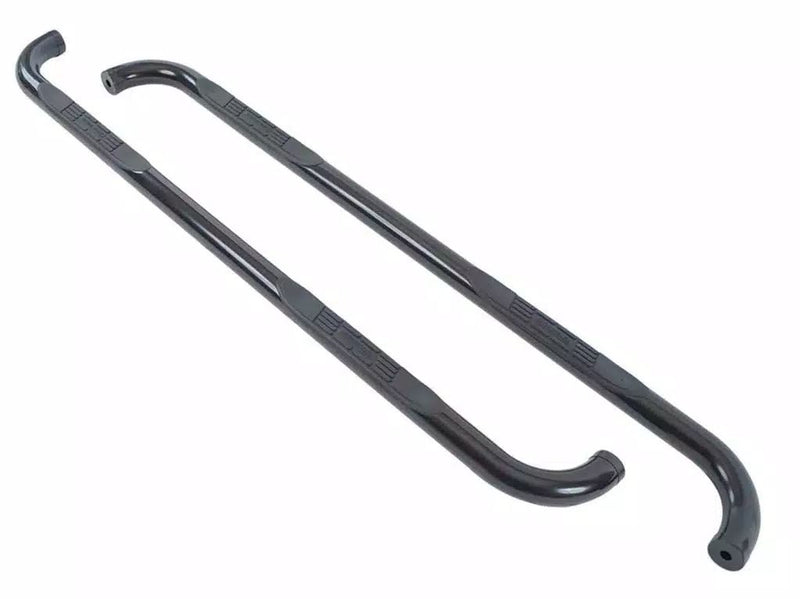 BIG Country No Drilling Required Nerf Bar 370741 - Black Round Side Bars Mild Steel