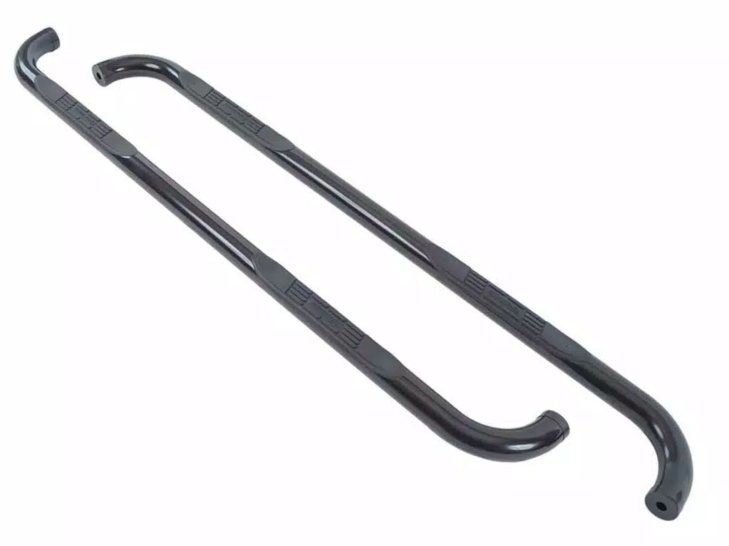 BIG Country No Drilling Required Nerf Bar 370741 - Black Round Side Bars Mild Steel
