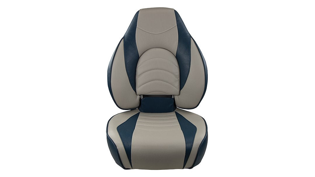 Springfield Grandeur Vinyl Boat Seat 1041631-1 - Blue Gray Fish Pro