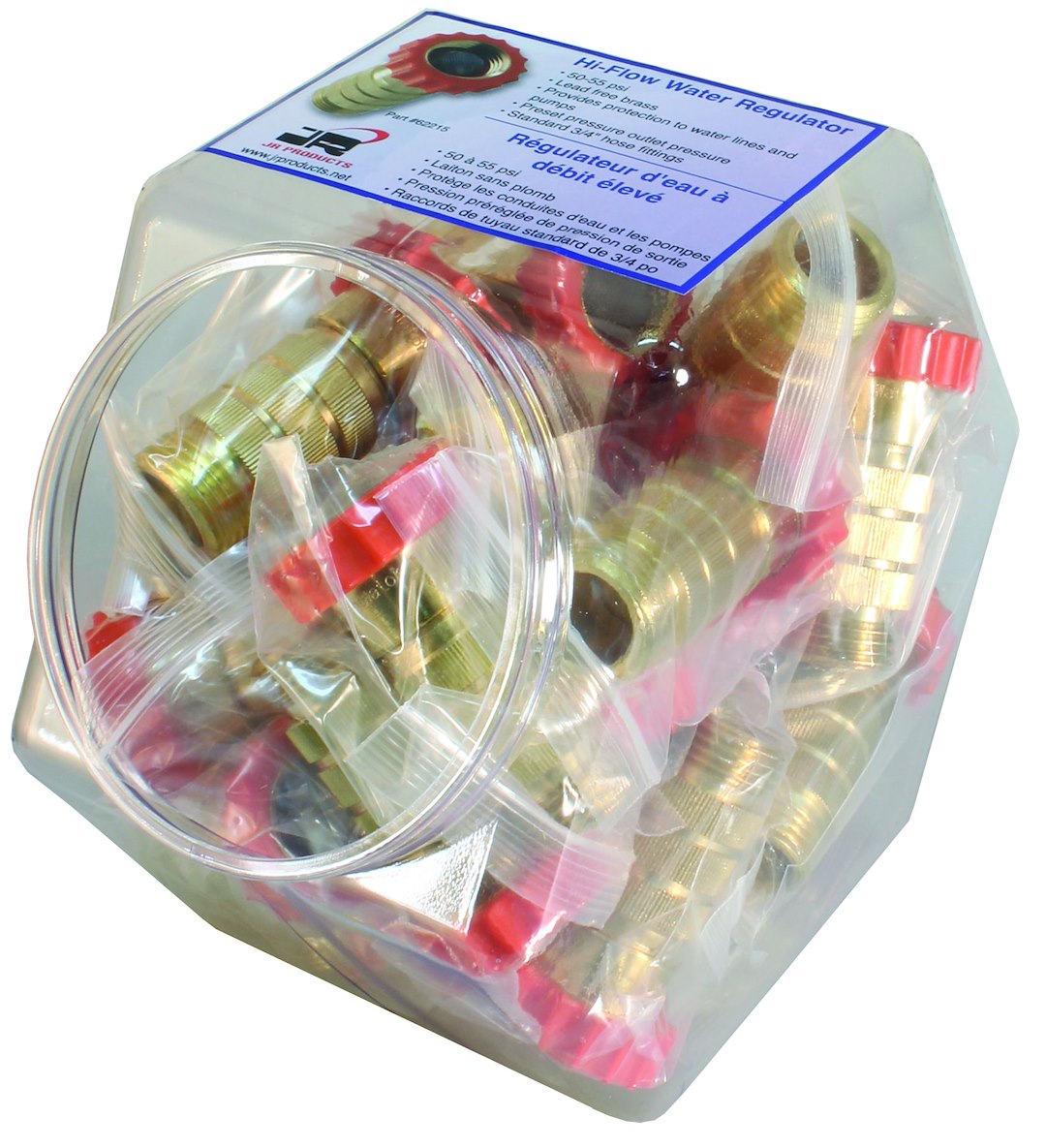 JR Products 04-62215-D Hi-flow water regulator display - HI-Flow Reg PK 25