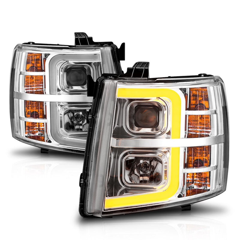 Anzo Easy To Install Headlight Assembly 111546 - H.L.SEQ Silverado 1500 3500 07-13