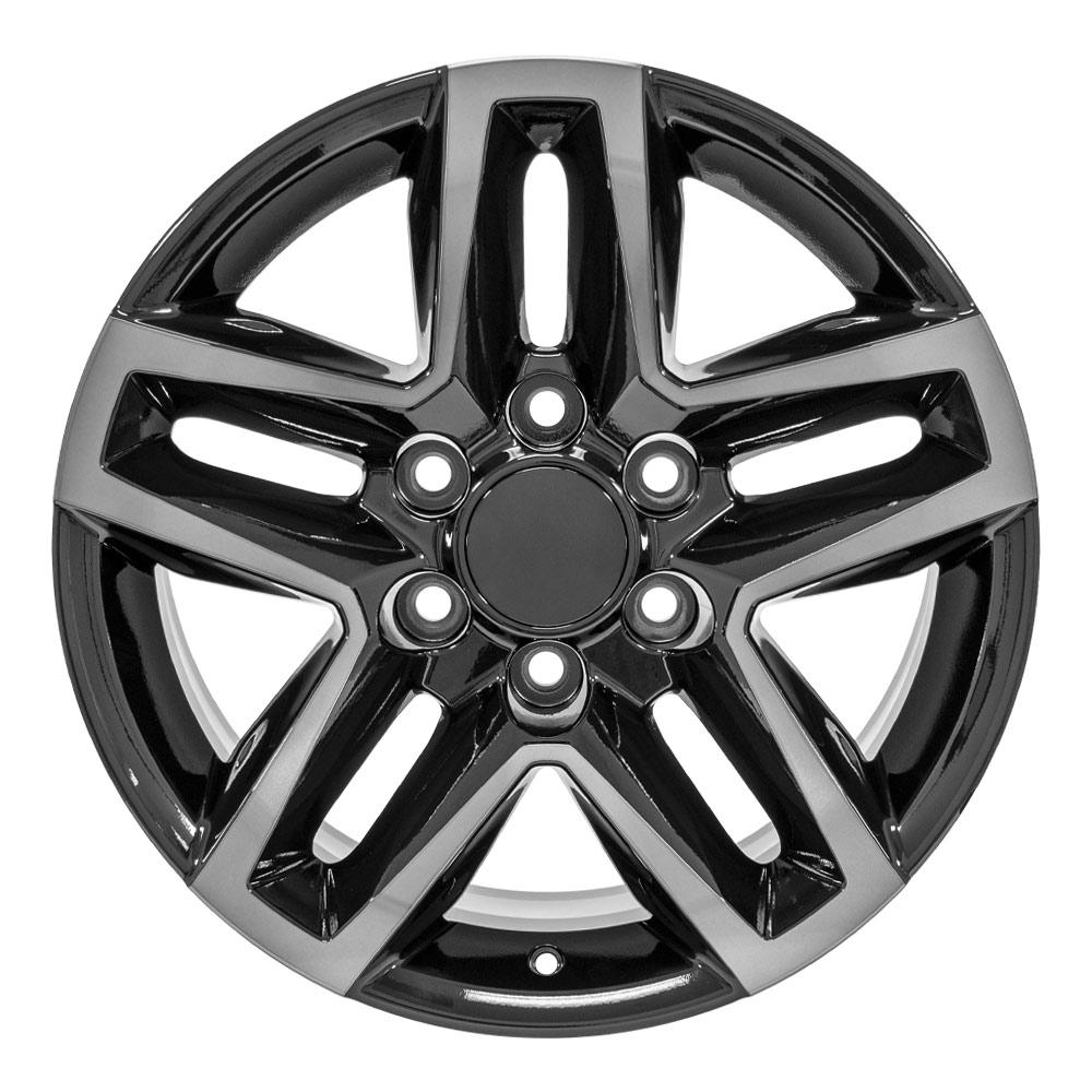 OE Wheels With Center Cap CV34B-18085-6550-26MBT - 18 Replica CV34B Fits Chevro