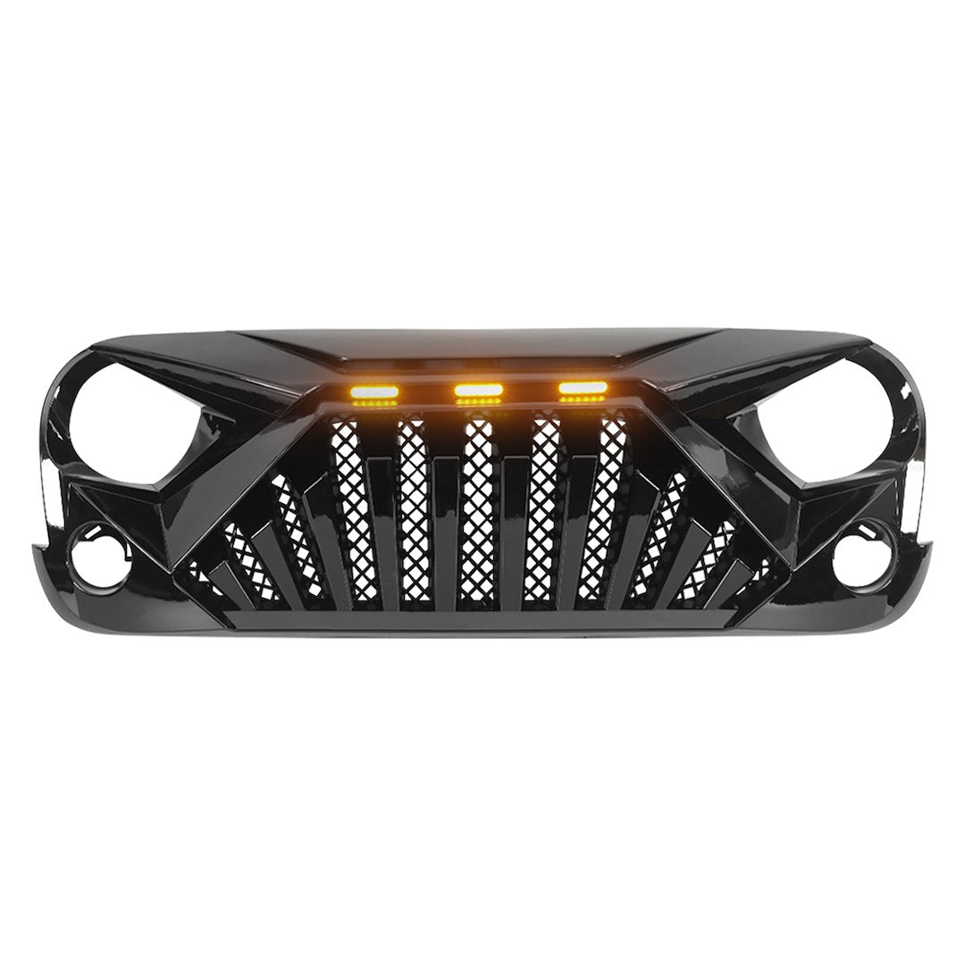 American MOD Aggressive Off-Road Styling Grille Amjpaa00129 - Goliath Led Amber Lights